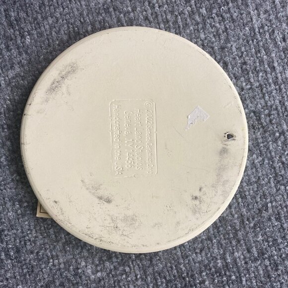 VTG Heart Land Studios Bread & Bun Warmer‎ Ceramic Round Beige 2002 Kitchen 6" - Picture 8 of 8